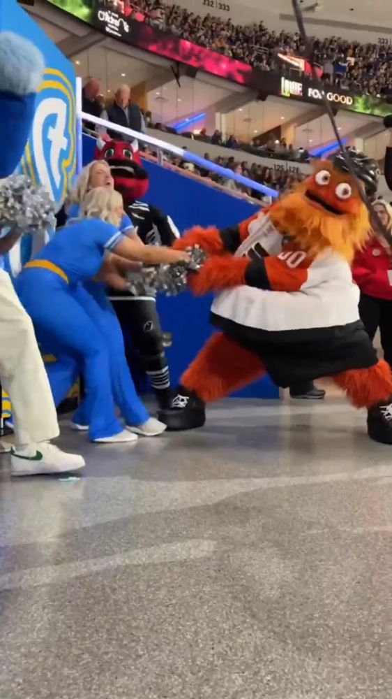 Gritty harassing Blues dancers