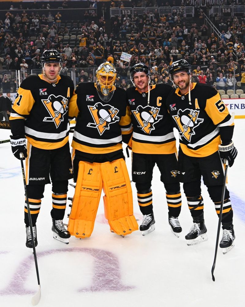 Malkin, Flower, Crosby, and Letang