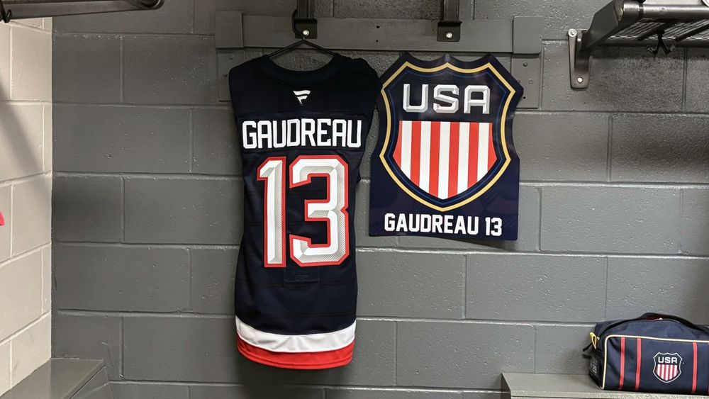 Dedicated stall for Johnny Gaudreau 