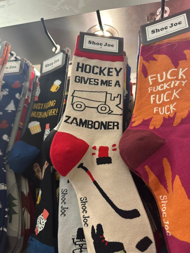 Hockey gives me a Zamboner socks
