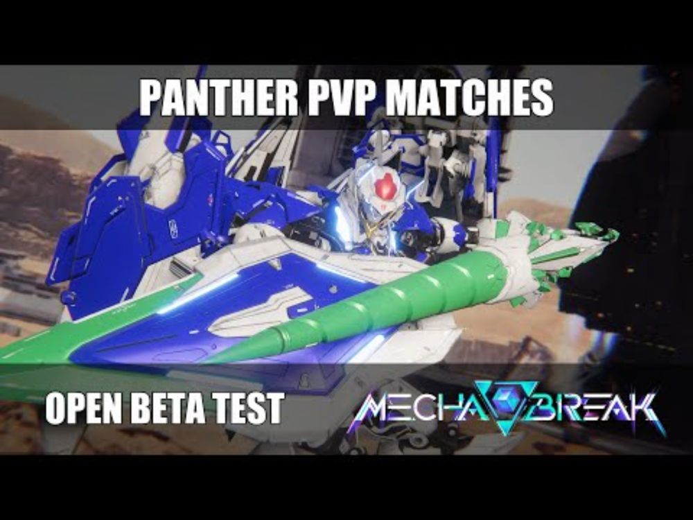 Legally Distinct 00 Raiser (Panther) in the Mecha BREAK Open Beta Test