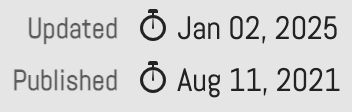 Updated Jan 02, 2025
Published Aug 11, 2021
