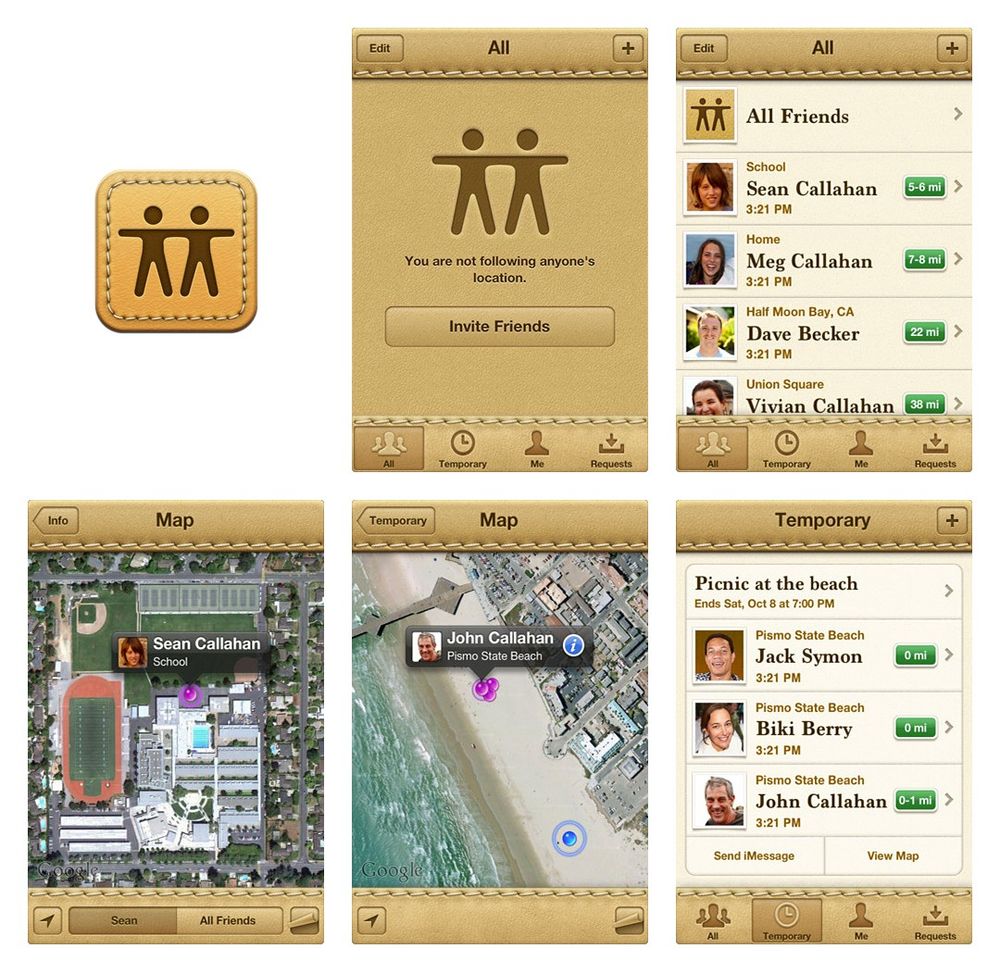 Find My Friends for iPhone in 2011
