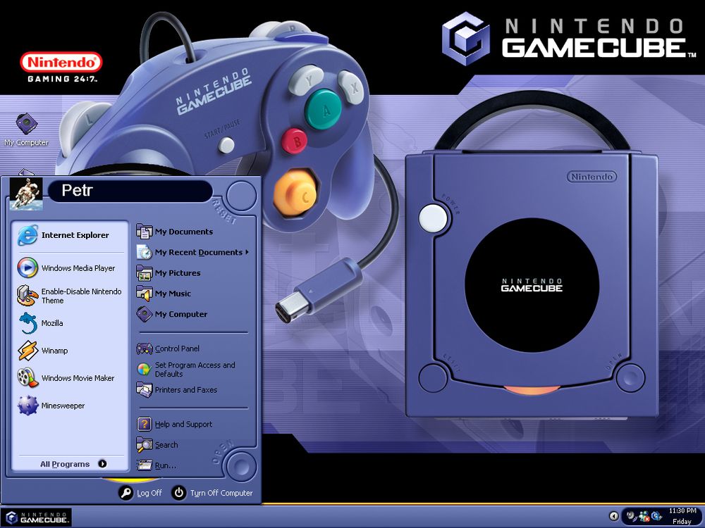 Nintendo GameCube Windows XP Theme