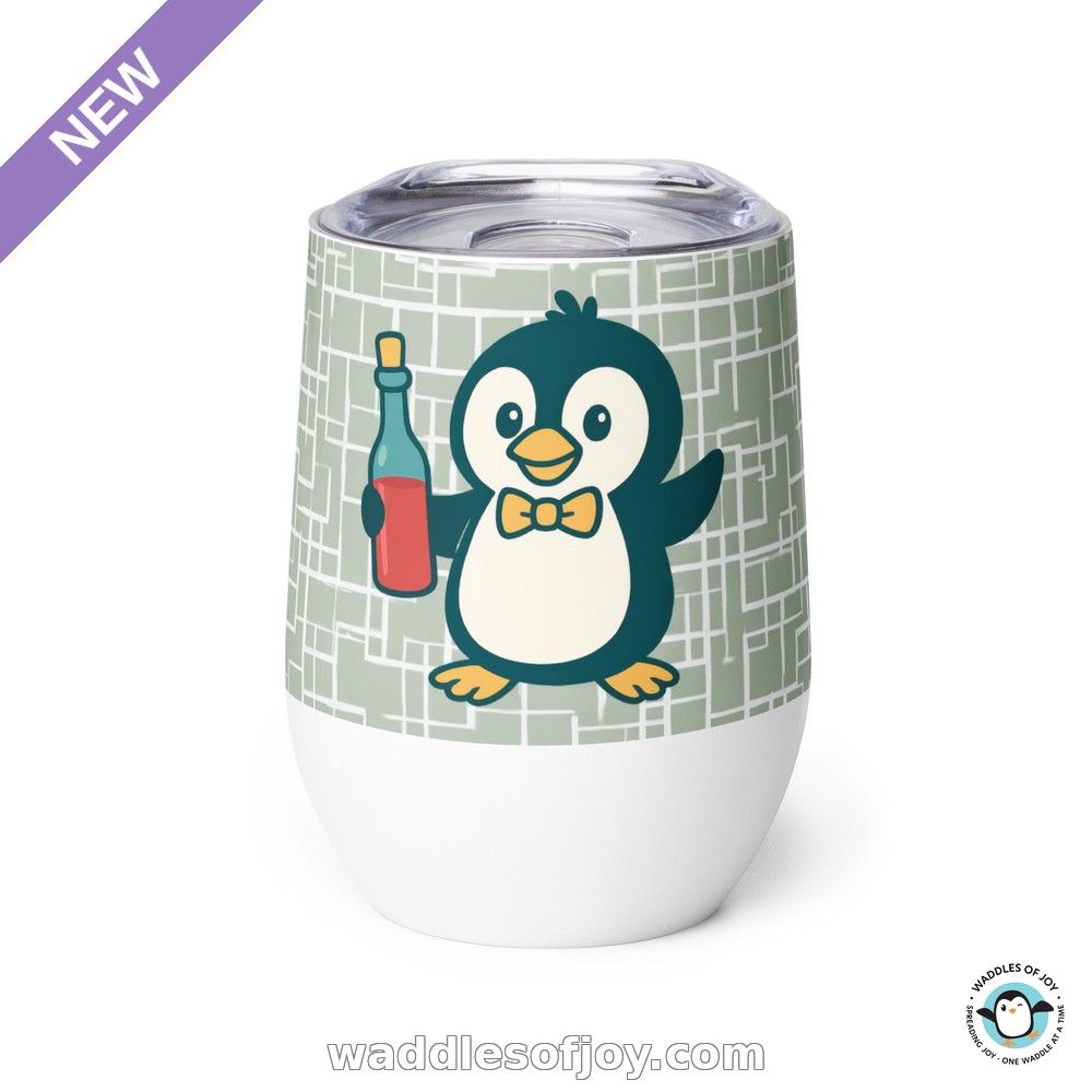 Meet our NEW Server Wine Tumbler! 🐧🥂 Perfect for outdoor fun, it keeps your favorite sips perfectly 