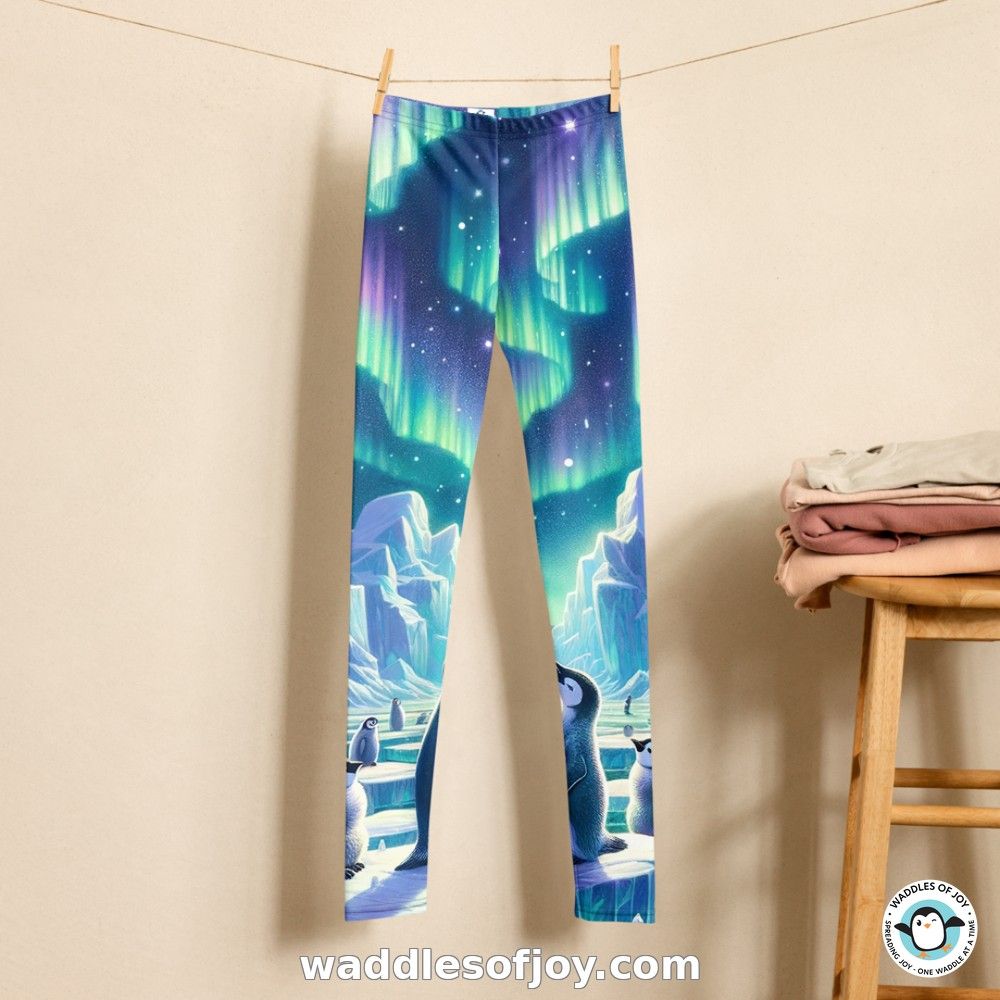 Calling all young adventurers! 🐧 Get ready for endless fun with our Arctic Penguins Youth Leggings! 