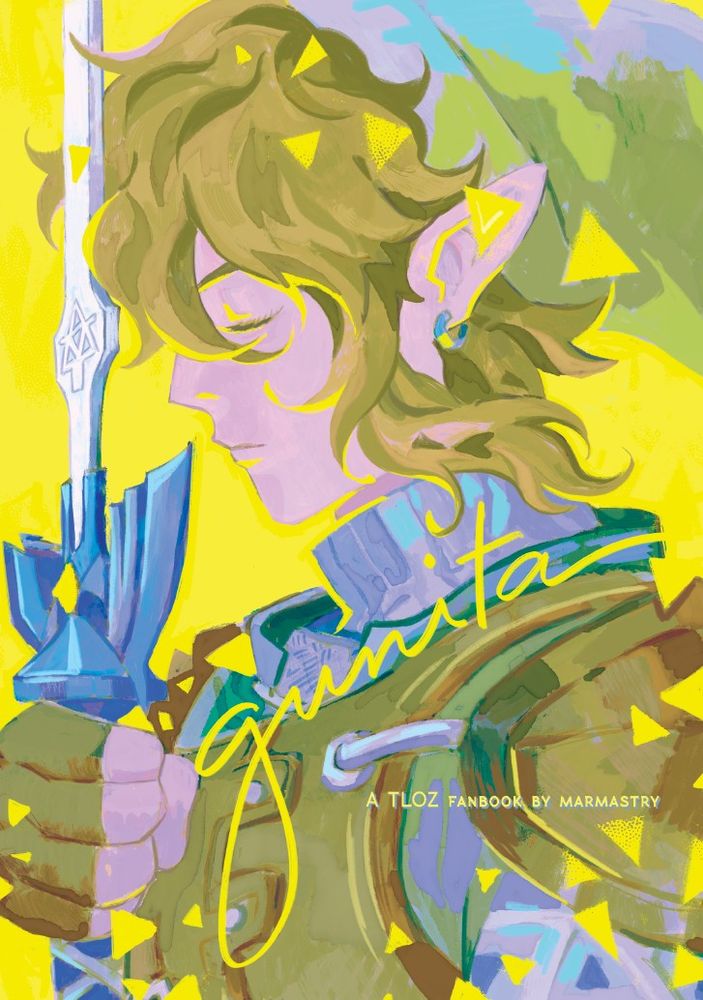 Zelda Fanbook cover named Gunita.

#zelda
#Legend of Zelda
#Artbook
#Fanbook
#Illustration
#MyArt
#FanArt