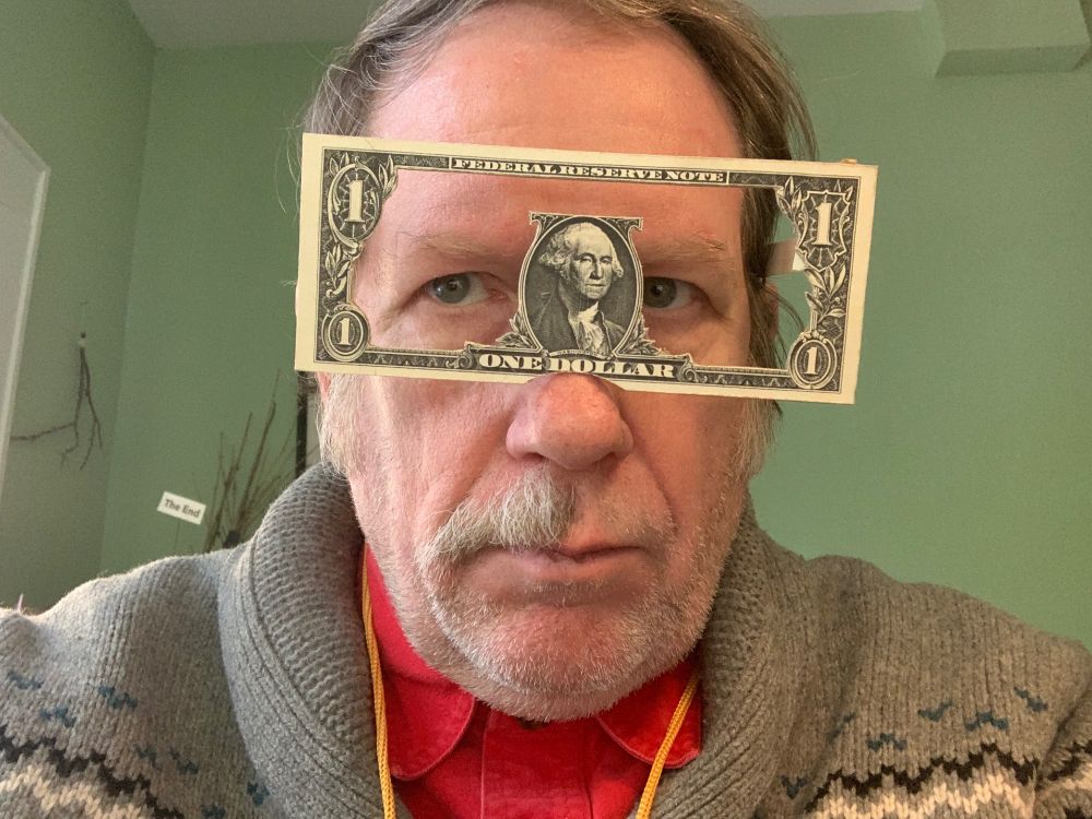 Dollar bill glasses