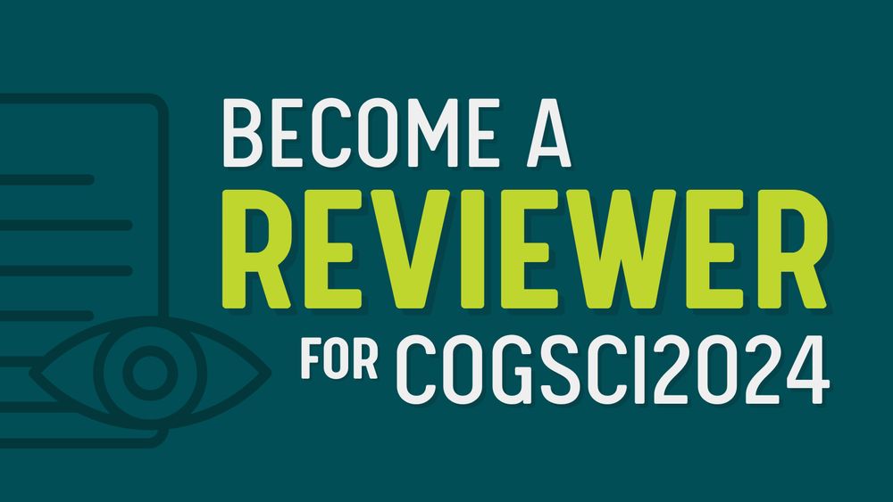 Become a reviewer for CogSci2024
