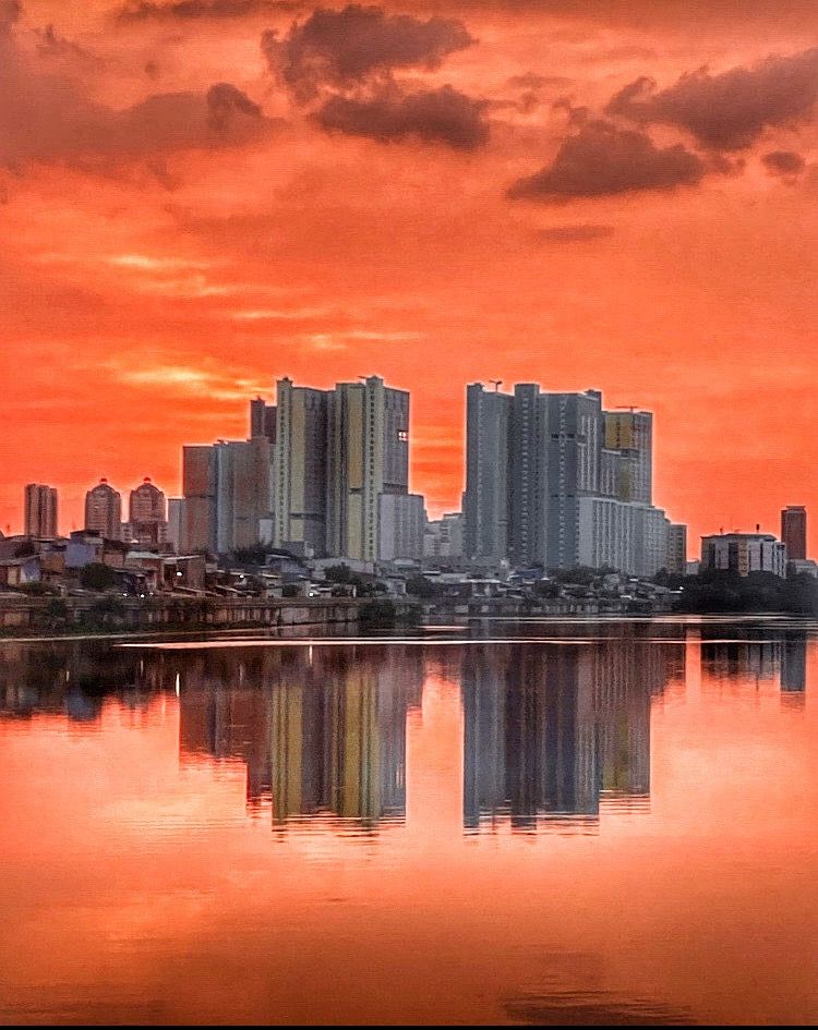 Jakarta, Indonesia, Sunterlake, Sunter, Sunset
