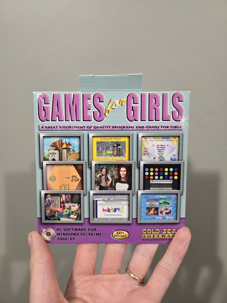 An old compilation of "games for girls"