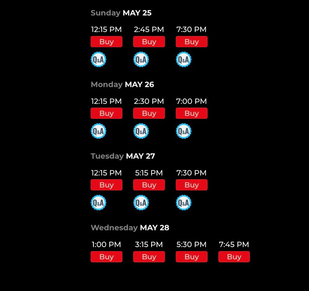 Schedule of showtimes available at https://newplazacinema.org/showtimes/