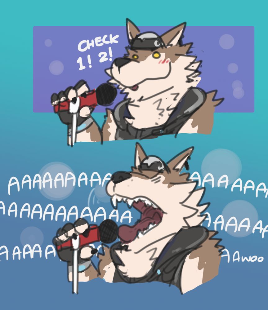 Wendell singing "World Is Mine" during the session where the lyric doing the mic test and screaming to it