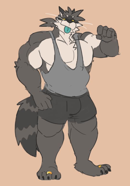 raccoon Hare giving a smug look