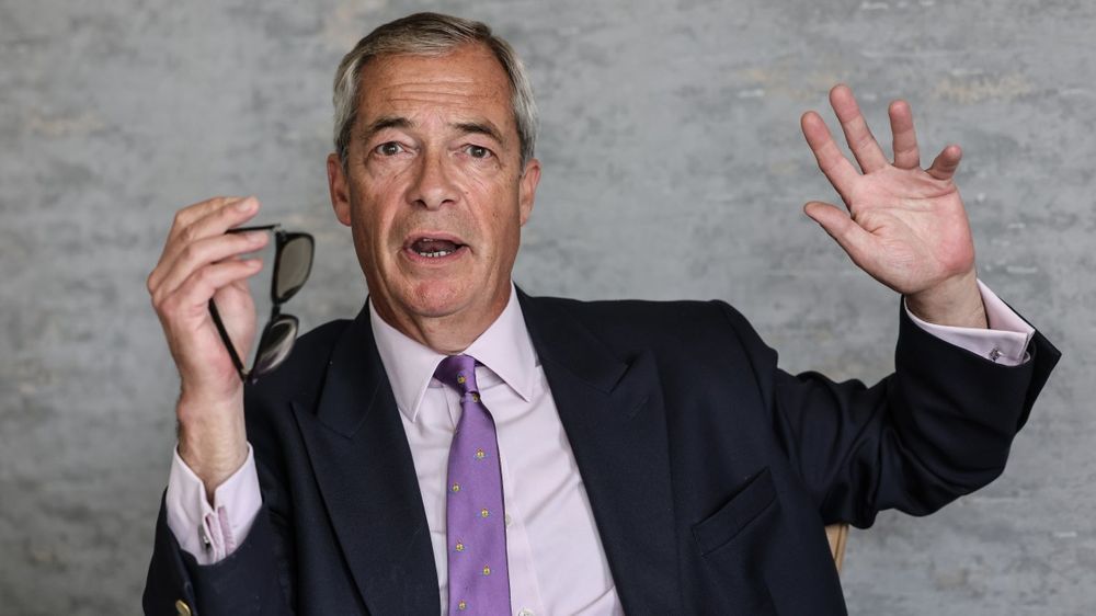 Nigel Farage says in an interview with The Times that his £10bn plan affecting thousands of arrivals on small boats will save money