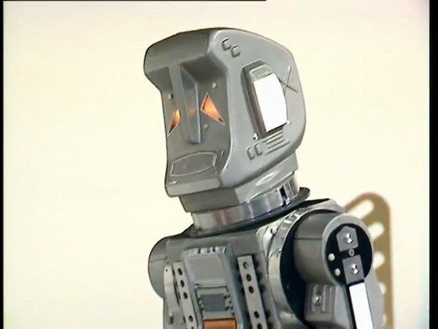 Marvin the Paranoid Android from the BBC TV production of The Hitchhiker's Guide to the Galaxy.