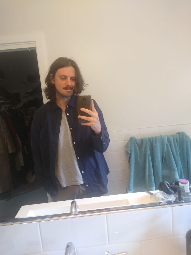 Classic style bathroom mirror selfie of me 