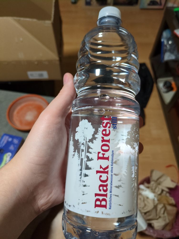 flasche (1,0l) wasser black forest still