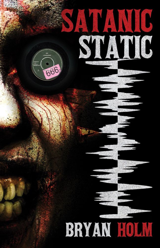 Satanic Static book cover. Art by Don Noble. 