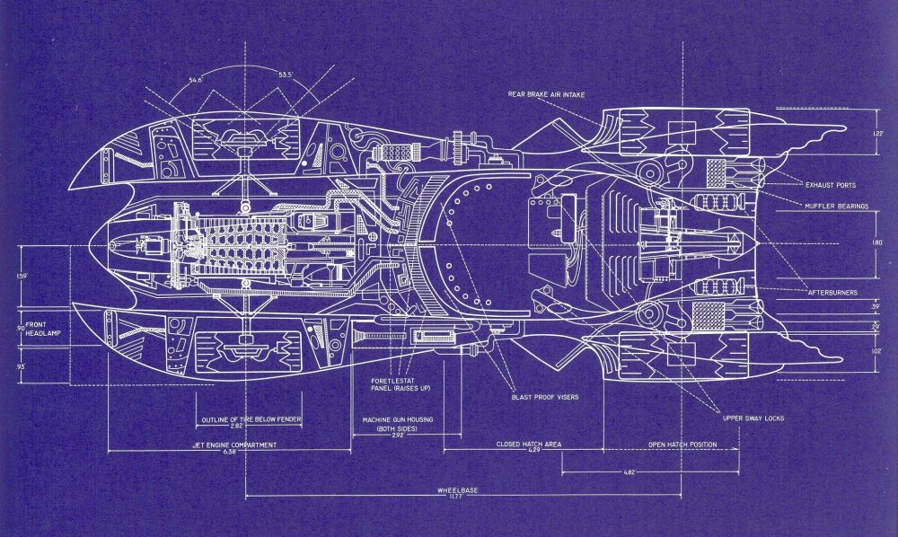A blueprint for the batmobile.