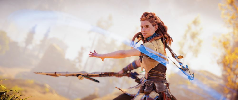 Photo Mode screenshot of Aloy from Horizon Zero Dawn.