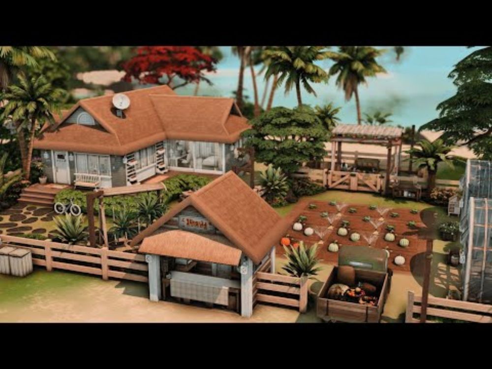 Sulani Beach Farm 🍍 | The Sims 4 Speed Build (No CC)