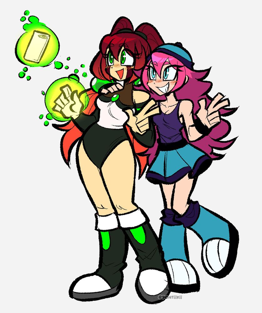 humanized Juniper and Maja, by ponti