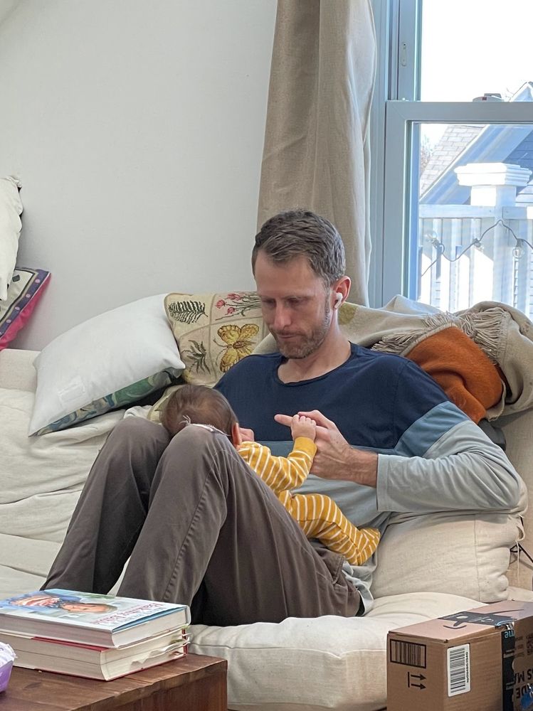 Playing with my son Oliver