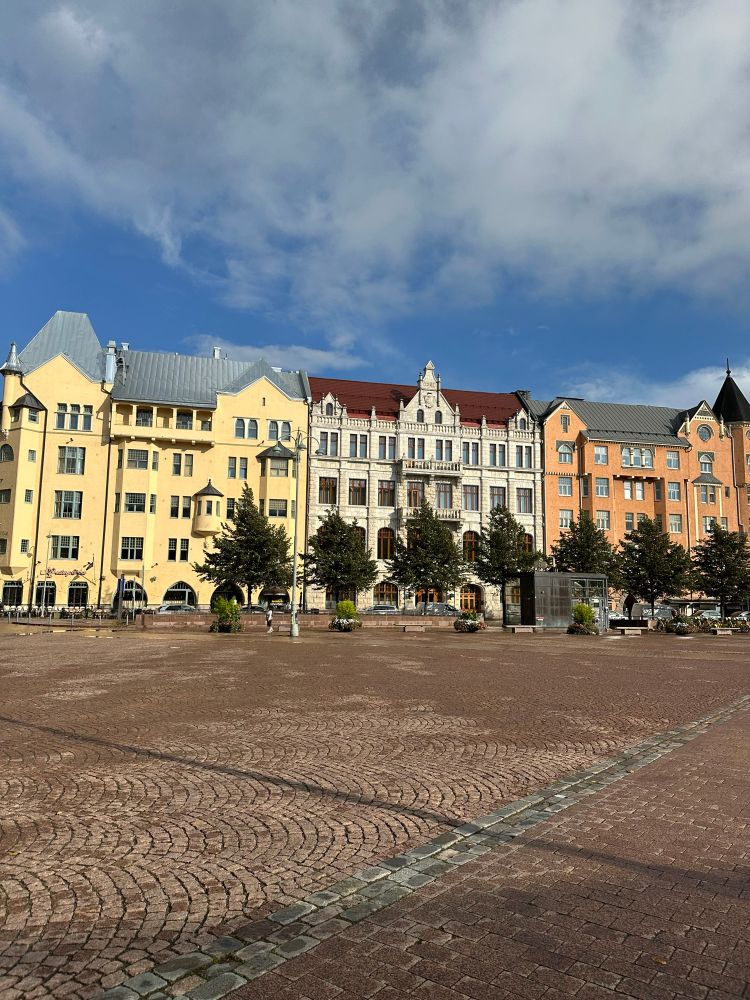 A plaza in Helsinki