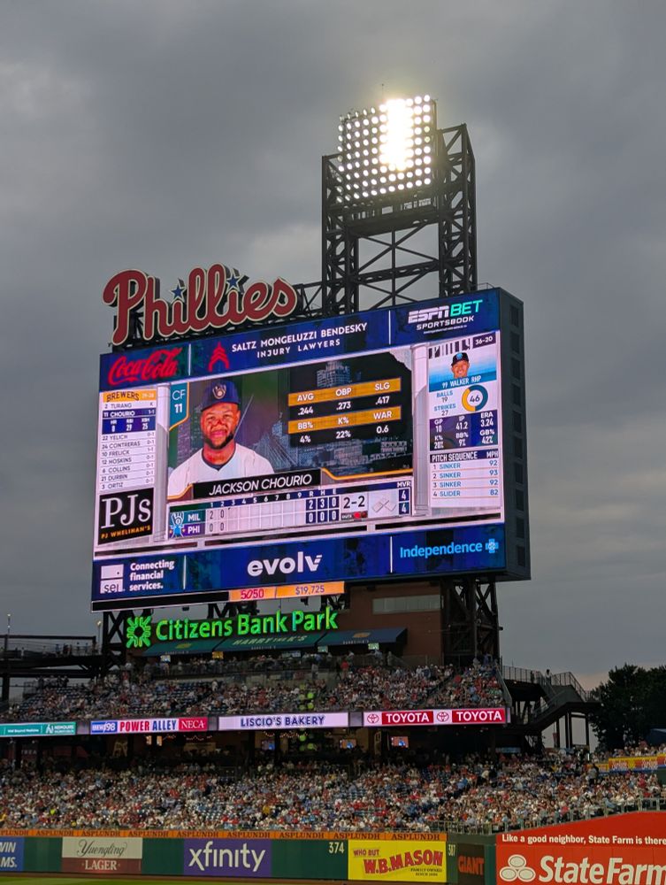 Phillies scoreboard 