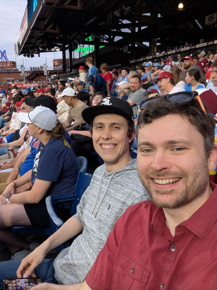 Selfie in the seats at the Phillies game
