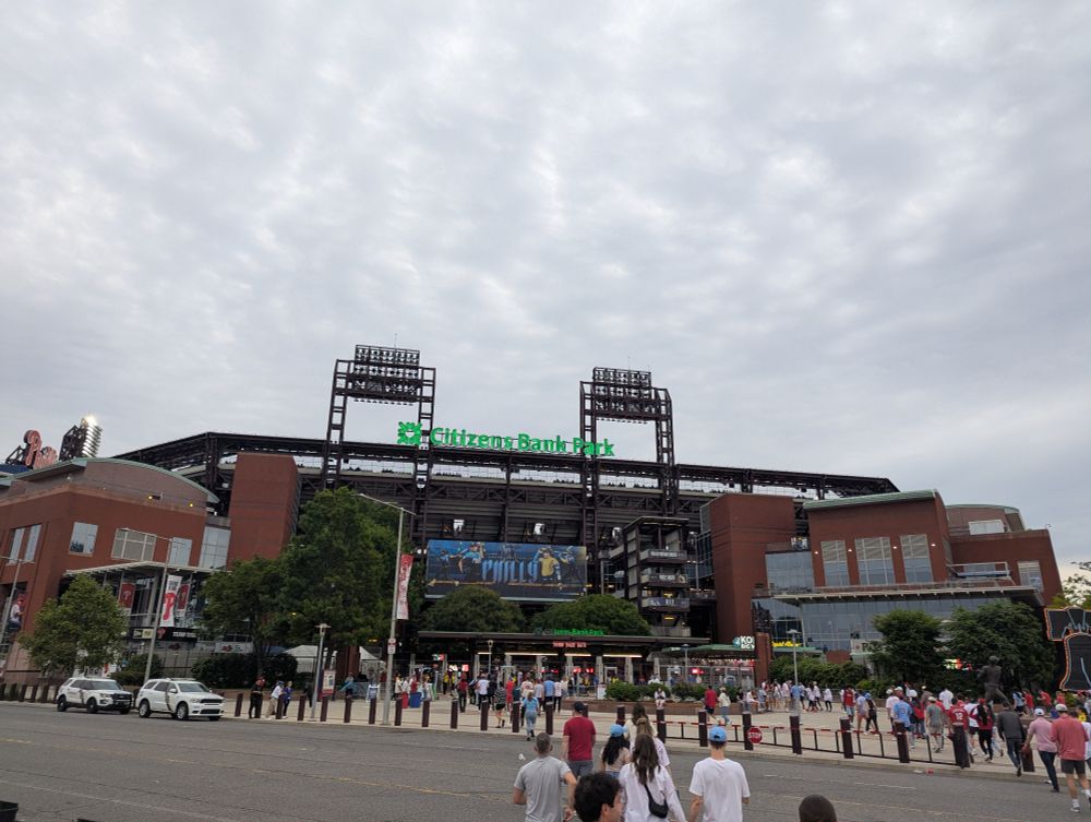 Outside of Phillies ballpark 