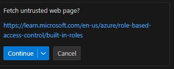 Image that copilot marks microsoft learn as an untrusted site.
