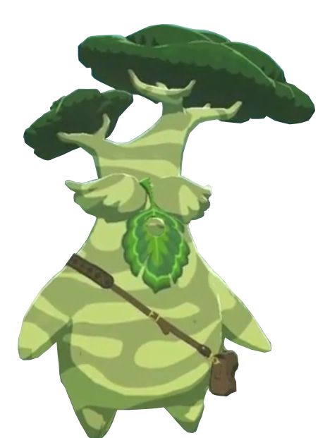 A rotund, anthropomorphic tree person named Hestu. Does not look like Keanu Reeves. 