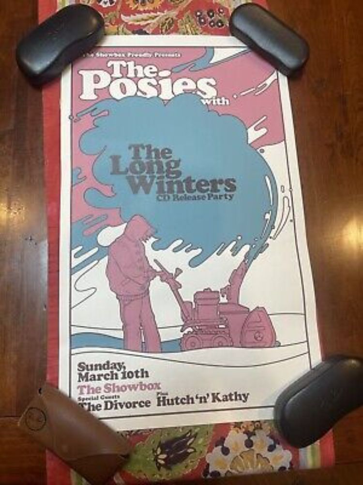 Posies Seattle Poster Screen print Rare  | eBay