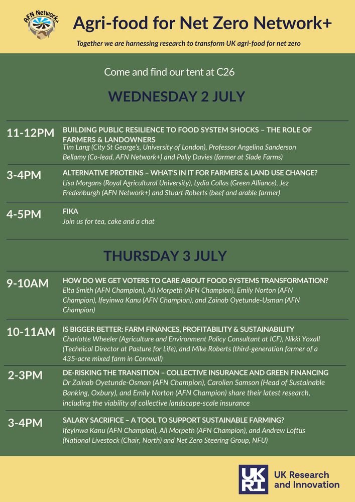 Full timetable of AFN sessions at Groundswell - Details can be found here: tinyurl.com/2jnadcm5