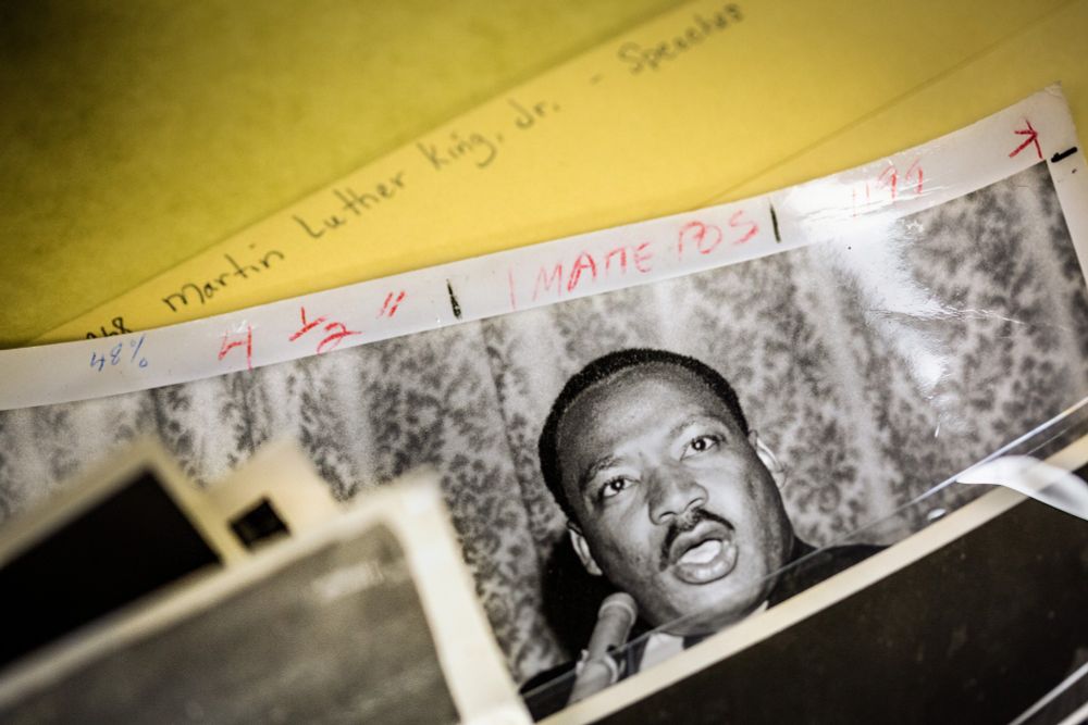 Archival photo of Martin Luther King Jr. from the Cornell ILR School's Kheel Center