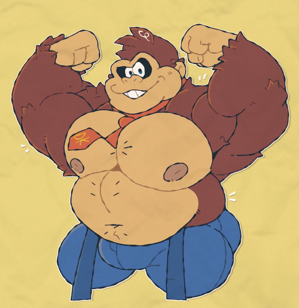 decided to use DK as muscle practice 💛