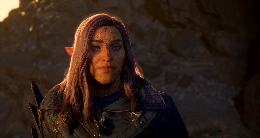 A screenshot of the users Rook character from the new Dragon Age Game