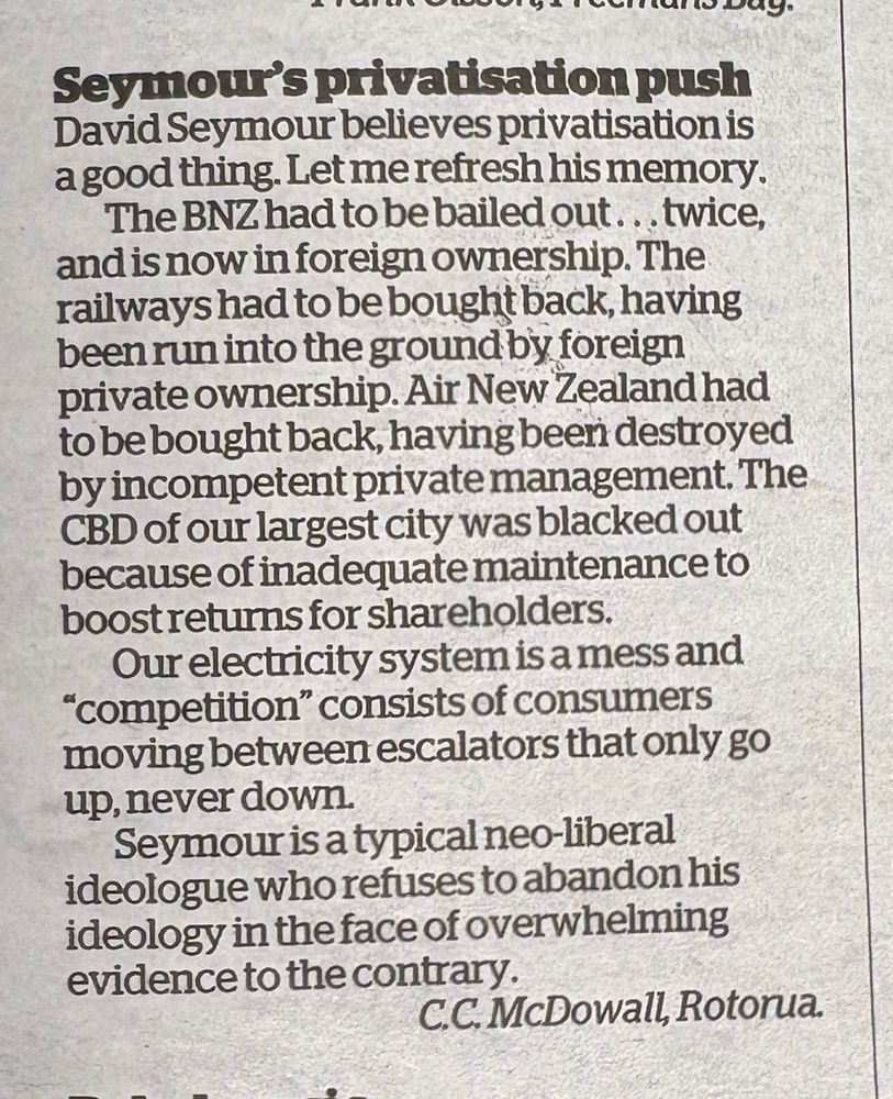List of ex-govt entities sold off but needing to be bought back because they were almost run into the ground.