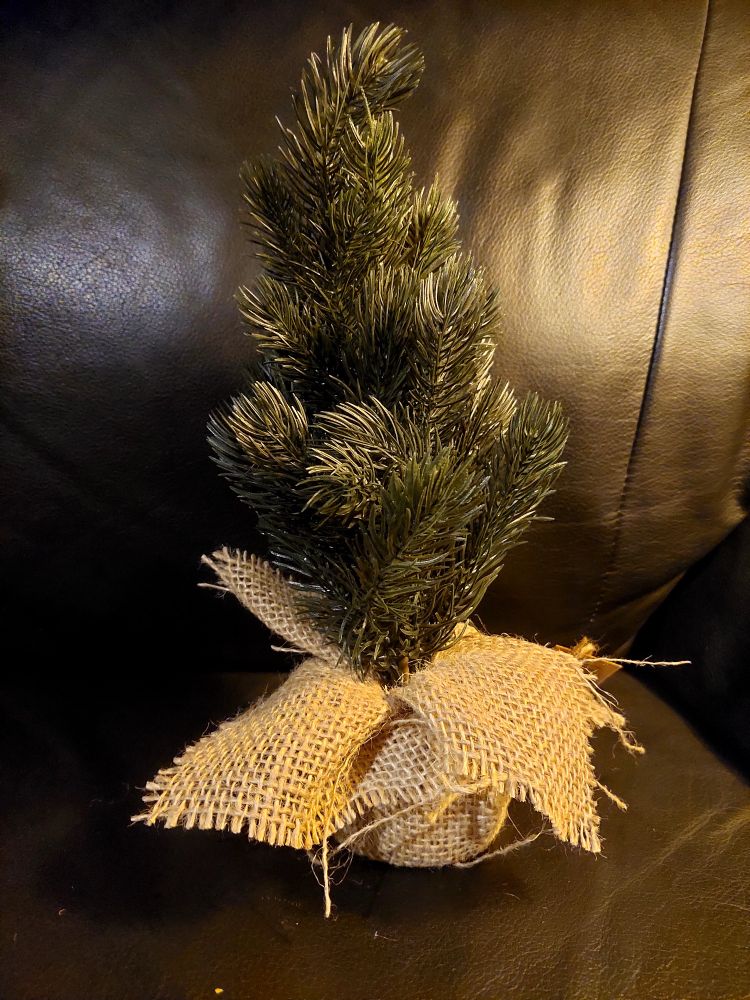 a small fake tree