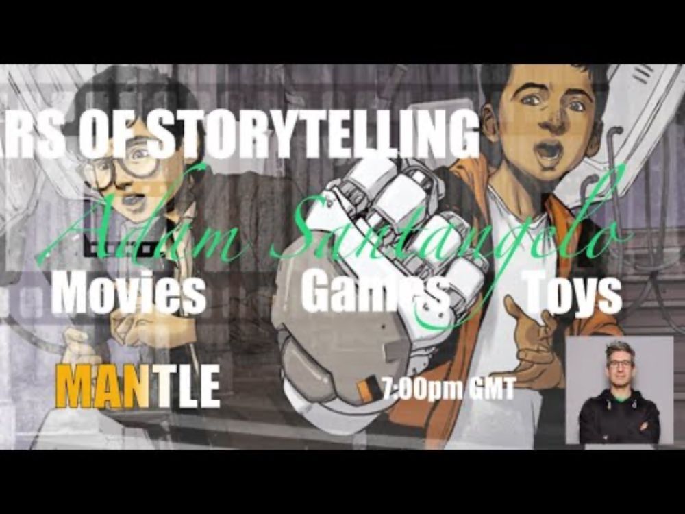 "The 5 Pillars of Storytelling LIVE!"  #35.  Azrael chats with Adam Santangelo.