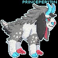 An small pixel of a character done for Toxous on art fight