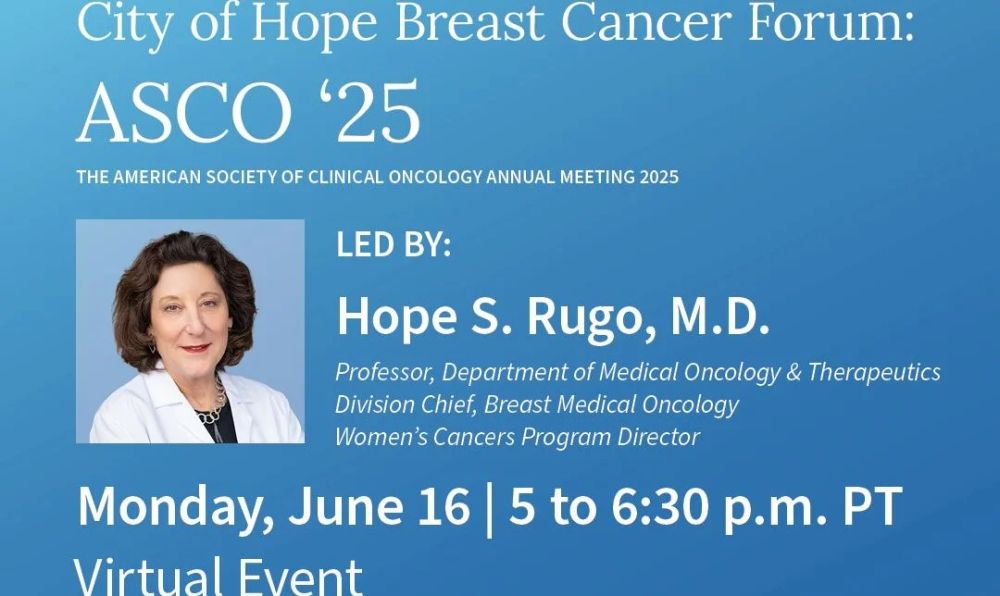 Join Breast Cancer Experts on June 16 For a Free Virtual Breast Cancer Forum – City of Hope