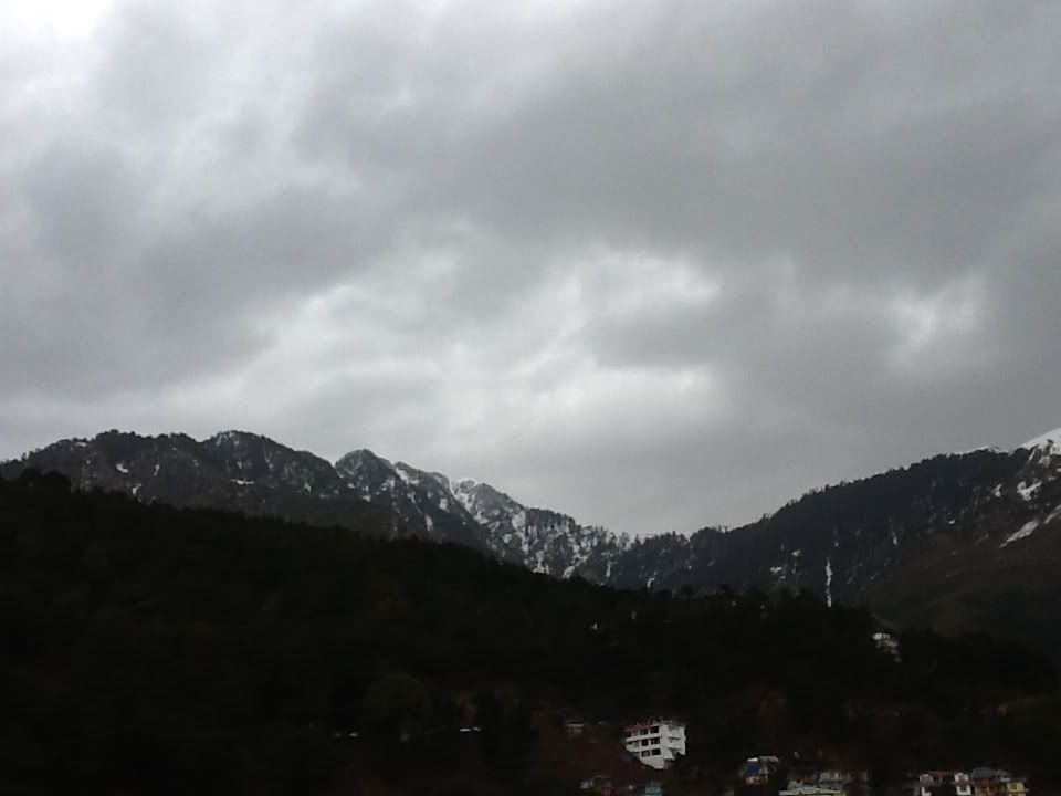 Upper Dharamsala nestling in the foothills of the Himalayas. January, 2012.