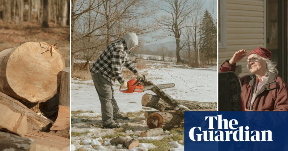 ‘Soul-warming’: the mystery man who chops wood to keep his neighbors from freezing