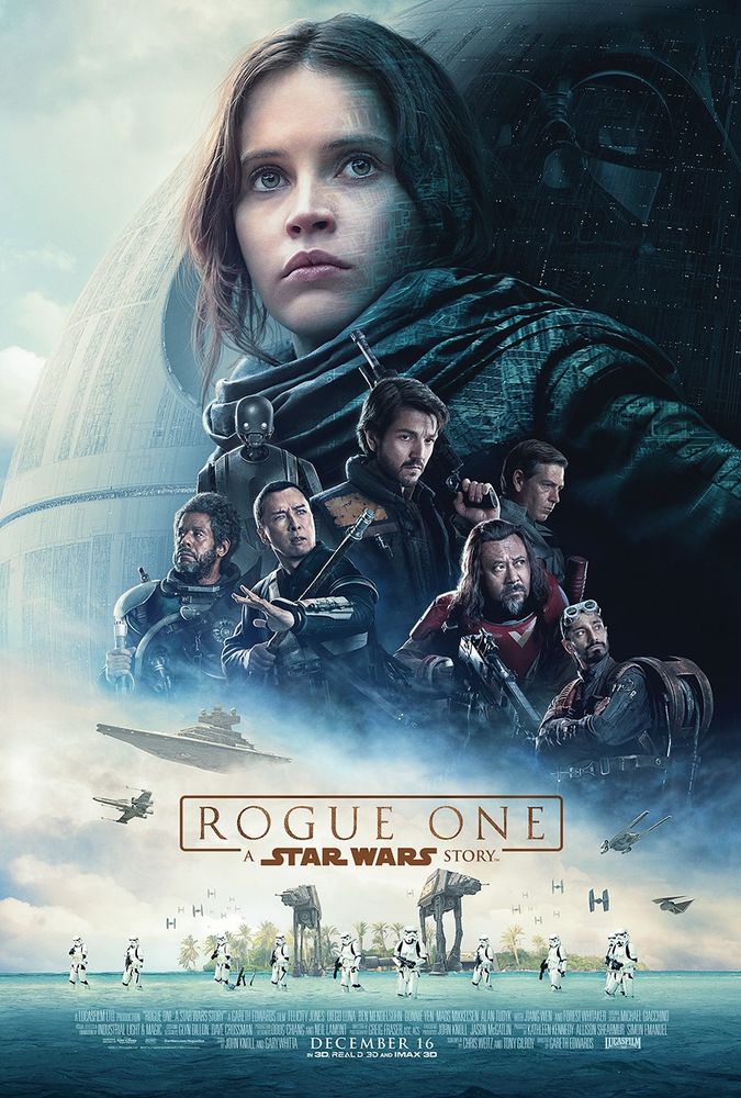 a movie poster for 'rogue one: a star wars story'