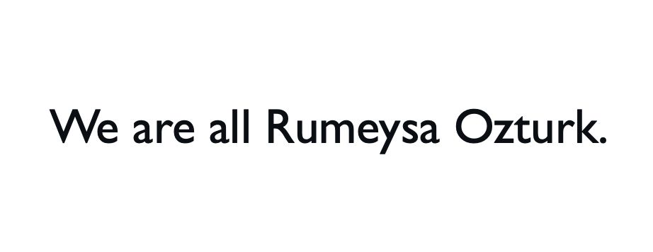 We are all Rumeysa Ozturk.