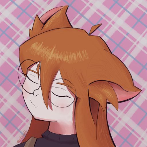 Cute fox girl journalist