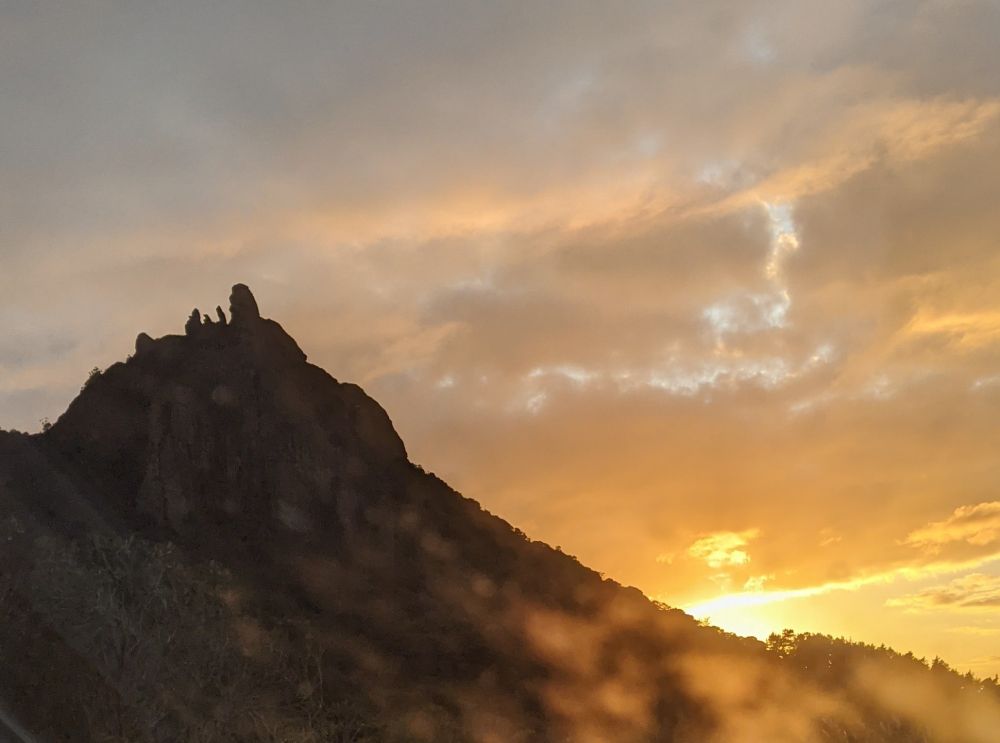 Sunrise over my favorite mountain.